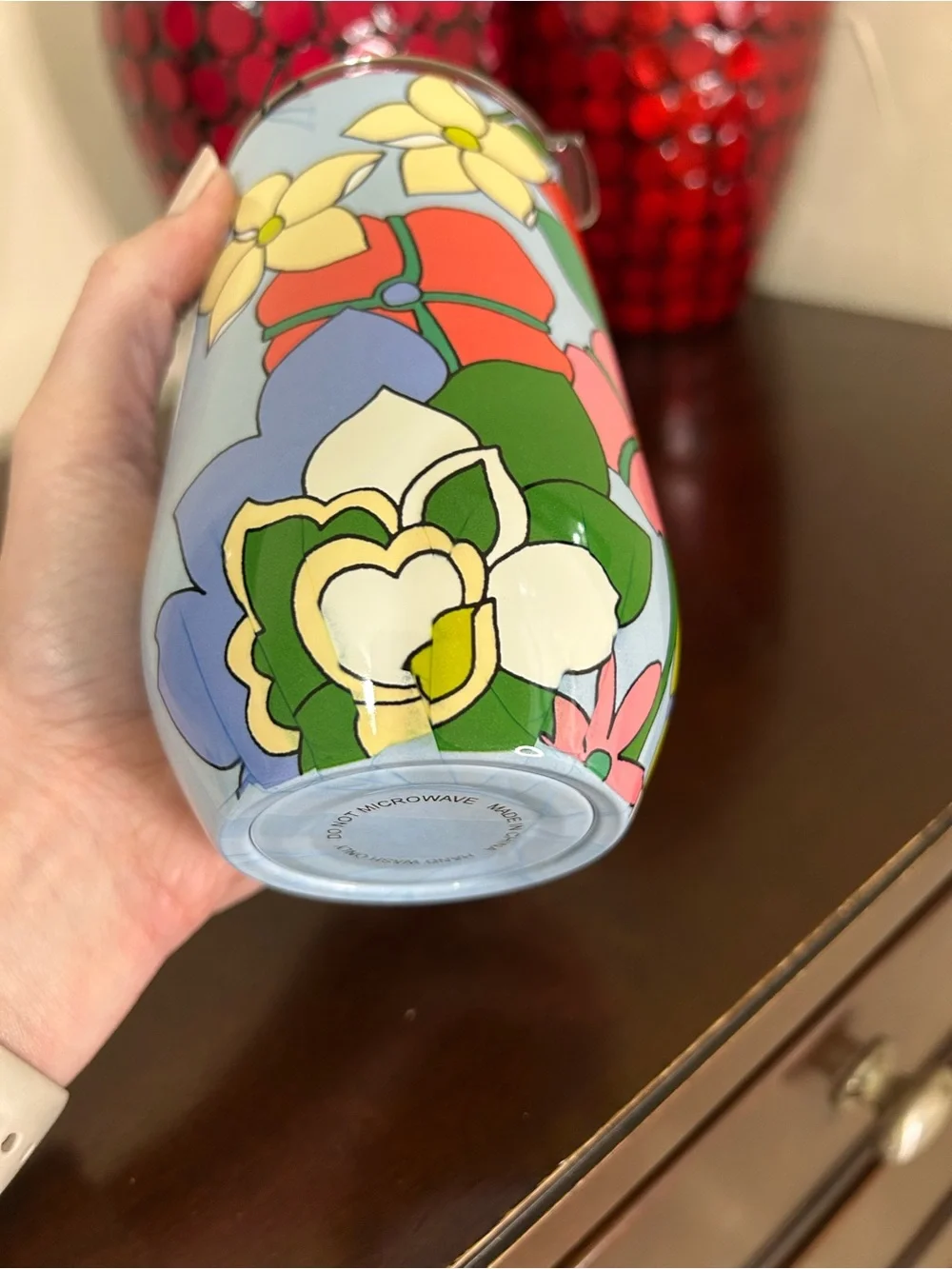 Kate Spade Flower Bed Stainless Steel Wine Tumbler